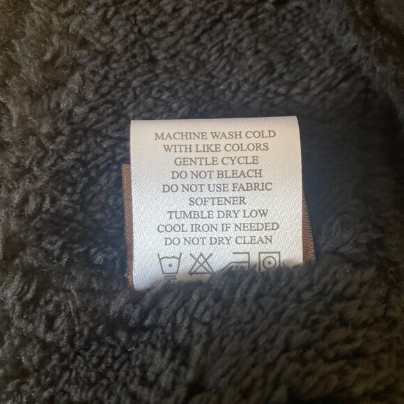 C.C Black Cable Knit Ear Warmer Headband With Fleece Lining - Picture 3 of 6